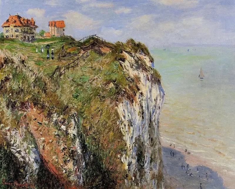 The Cliff at Dieppe - Claude Monet