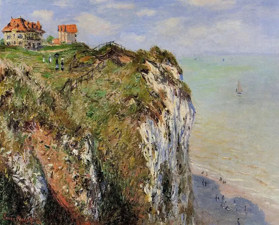The Cliff at Dieppe - Claude Monet