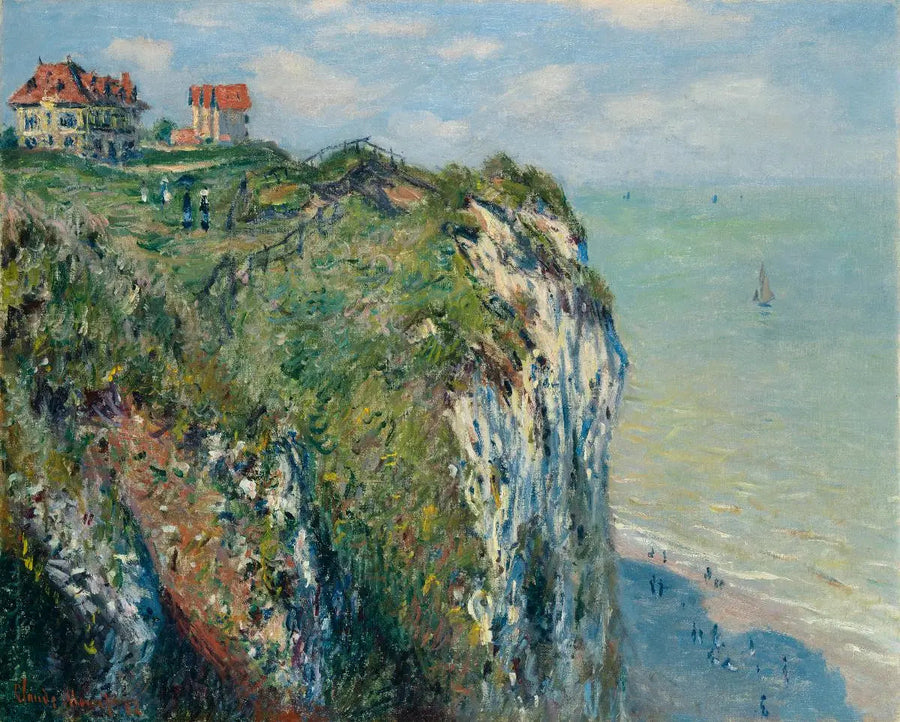 The Cliff at Dieppe - Claude Monet