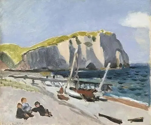 The Cliff at Aval and the Shed - Henri Matisse