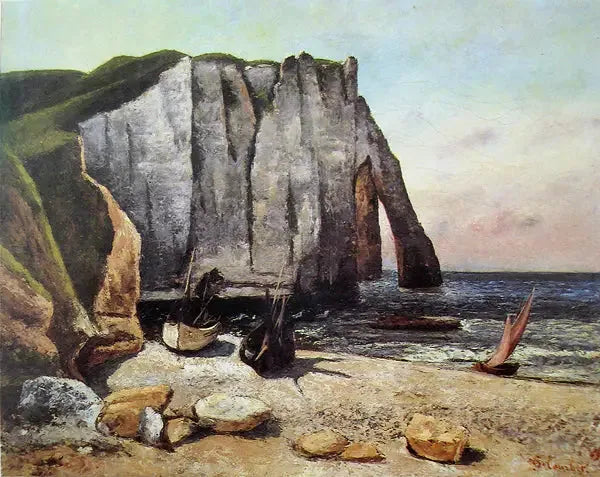 The Étretat Cliffs - Gustave Courbet