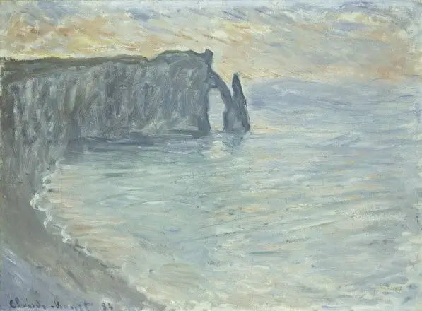 The Cliff of Aval with the Door and the Needle - Claude Monet