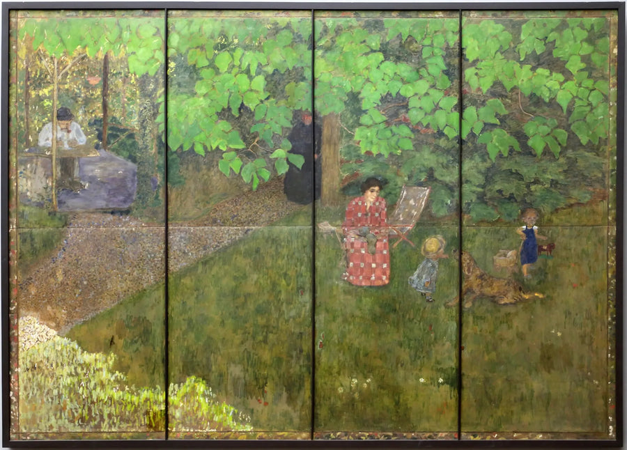 The Family of Claude Terrasse in the Garden - Pierre Bonnard