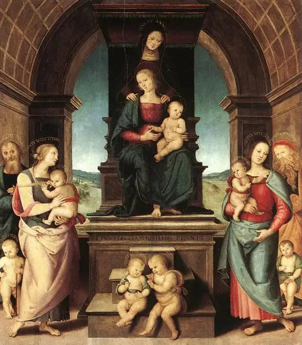 The Virgin's Family - Pietro Perugino
