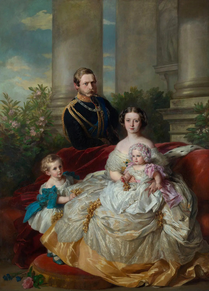 The family of the Crown Prince and Crown Princess Friedrich Wilhelm of Prussia - Franz Xaver Winterhalter