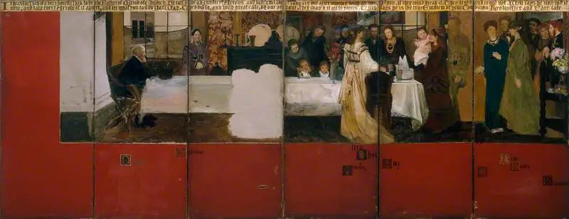 The Epps Family (paravent) - Lawrence Alma-Tadema