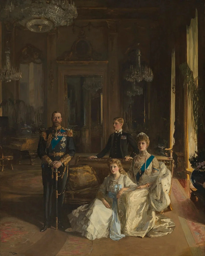 The Royal Family at Buckingham Palace, 1913 - John Lavery