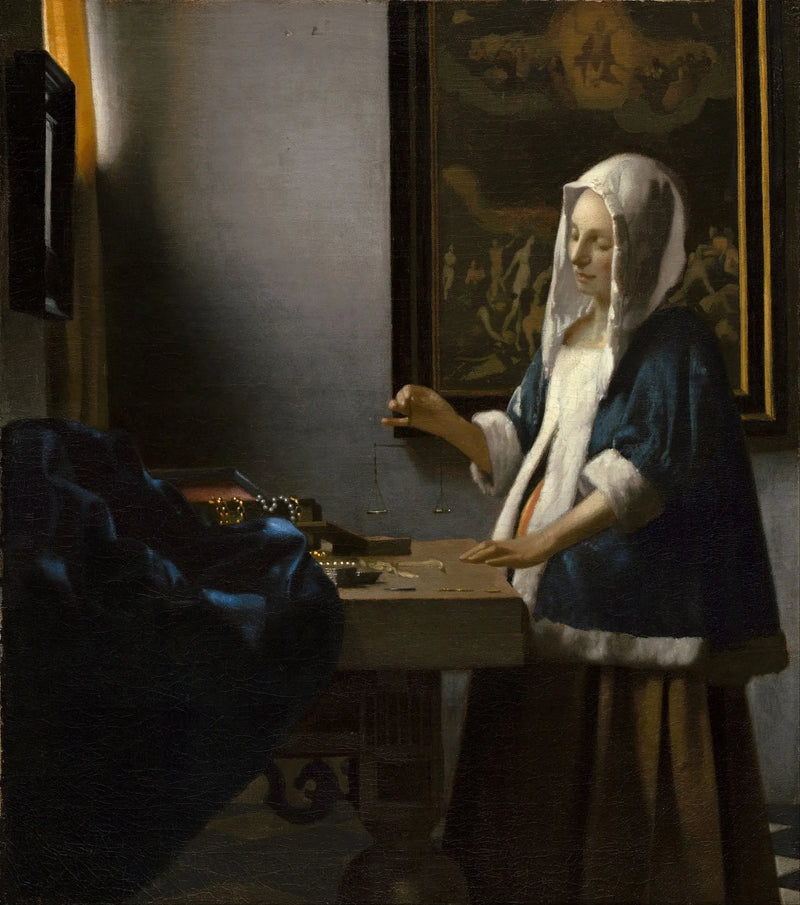 The Woman with a Balance - Johannes Vermeer