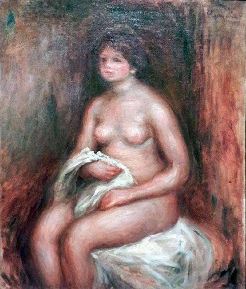 The Woman with the Drapery - Pierre-Auguste Renoir