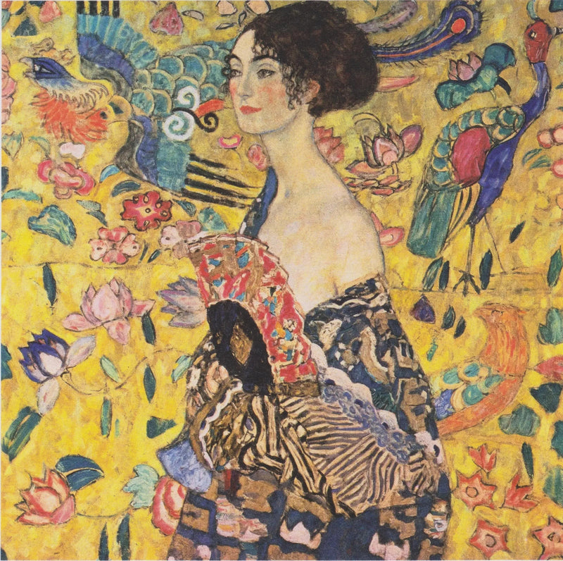 The Woman with the Fan - Gustav Klimt