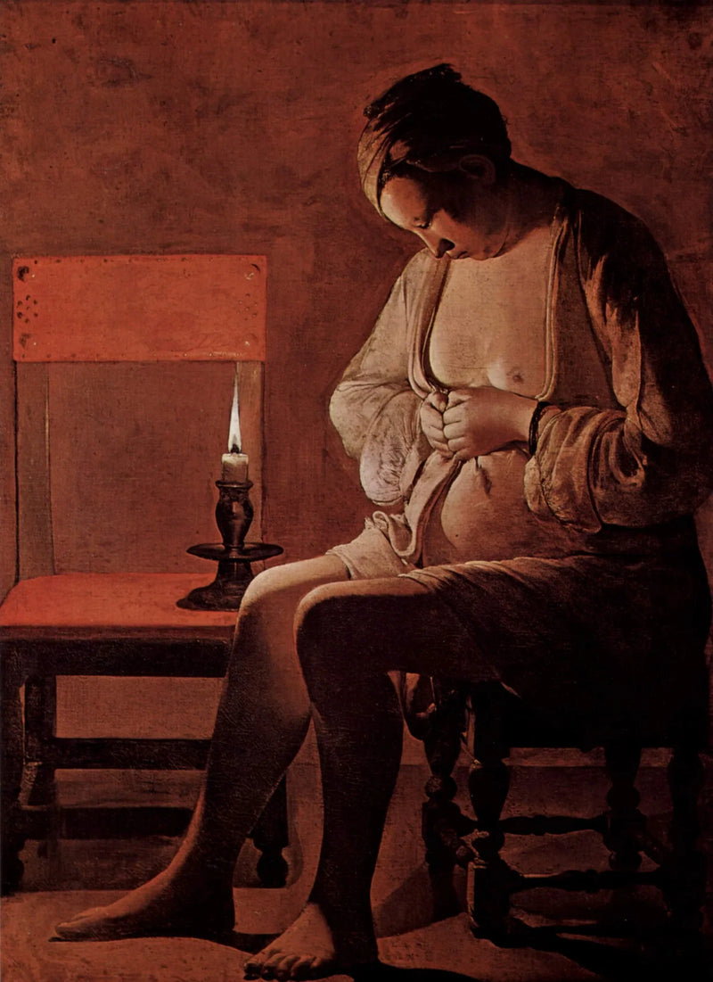 The Woman with the Flea - Georges de La Tour