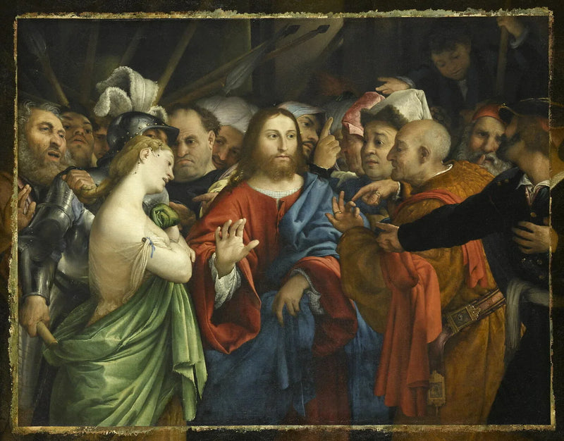 The Adulterous Woman - Lorenzo Lotto