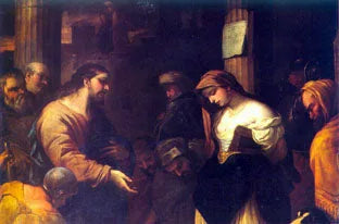The Adulterous Woman - Luca Giordano