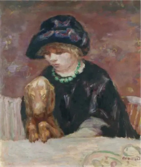 The Woman with the Basset - Pierre Bonnard