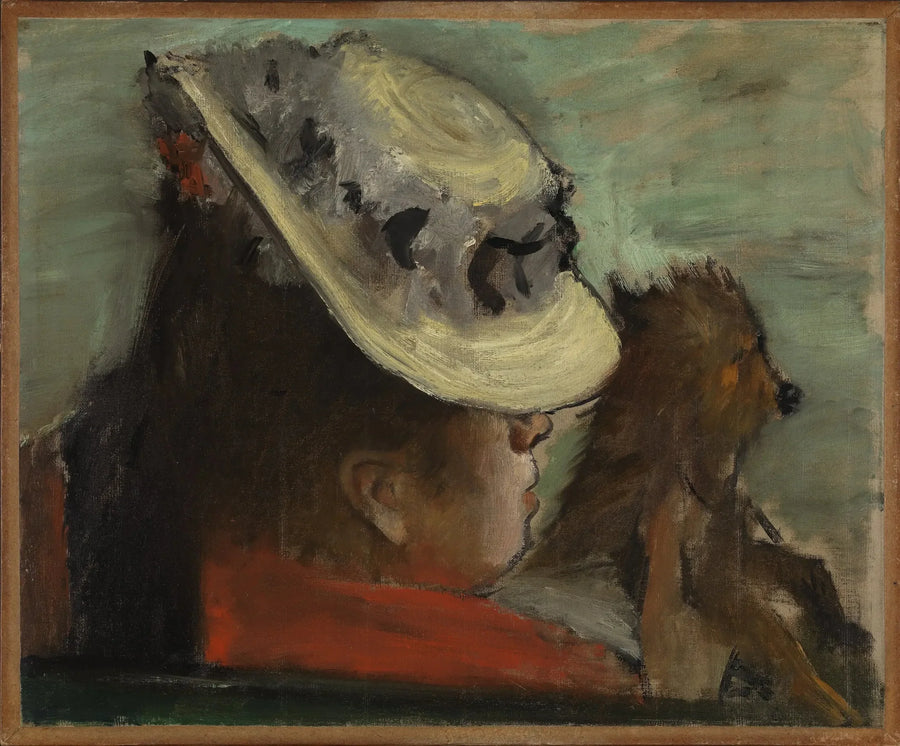 The Woman with the Dog - Edgar Degas