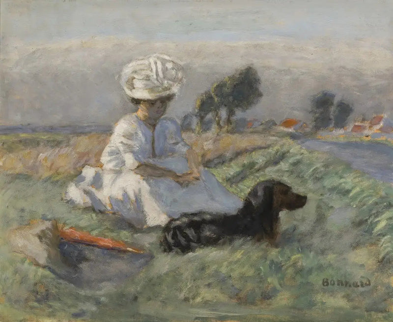 The Woman with the Dog - Pierre Bonnard