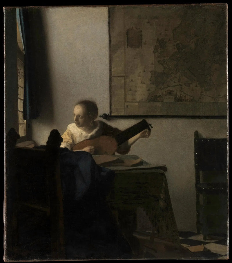 The Woman with a Lute - Johannes Vermeer