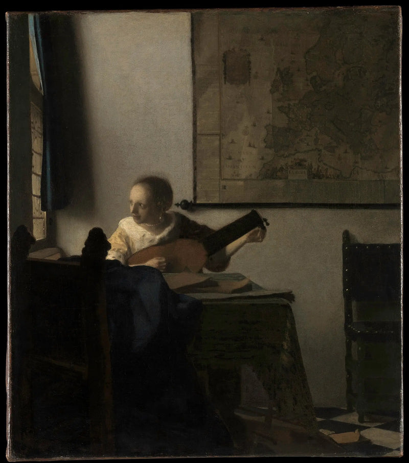 The Woman with a Lute - Johannes Vermeer