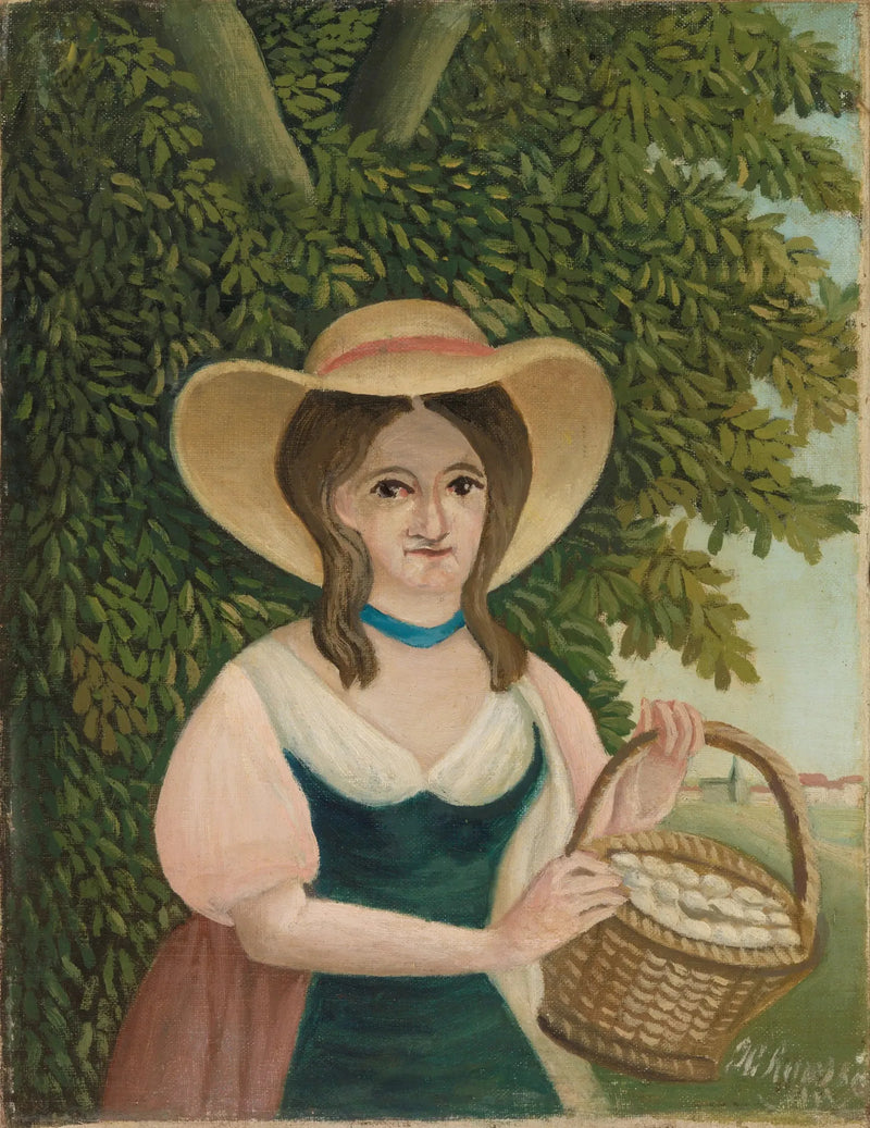 The Woman with the Egg Basket - Henri Rousseau
