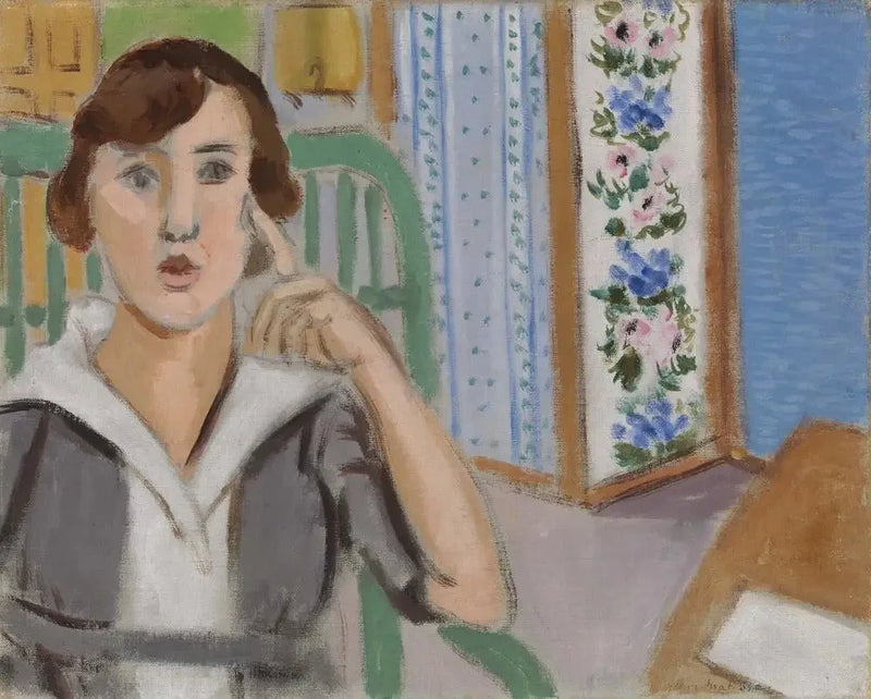 The Woman with the Screen - Henri Matisse