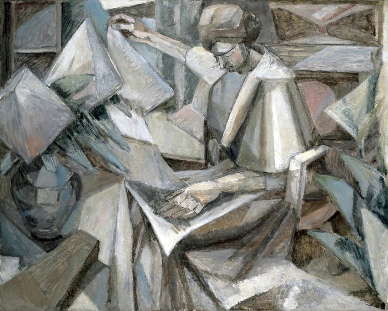 The Woman with Phlox - Albert Gleizes