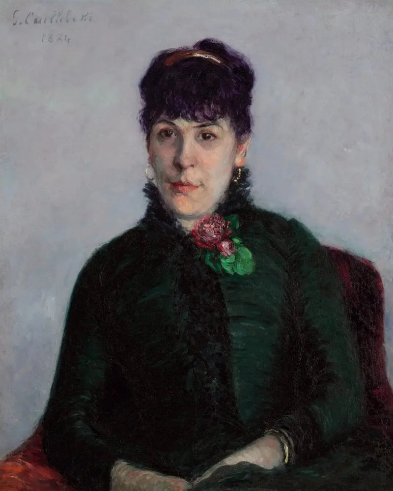 The Woman with Roses - Gustave Caillebotte