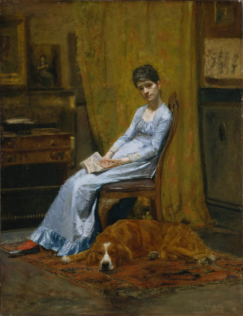 The Woman of the Artist and His Setter - Thomas Eakins