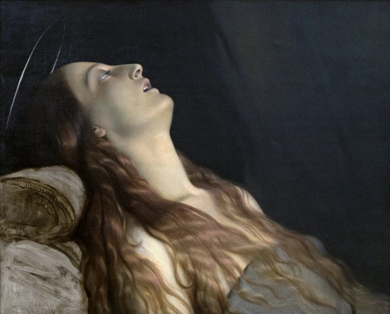 The Artist's Wife, Louise Vernet, on her deathbed - Paul Delaroche
