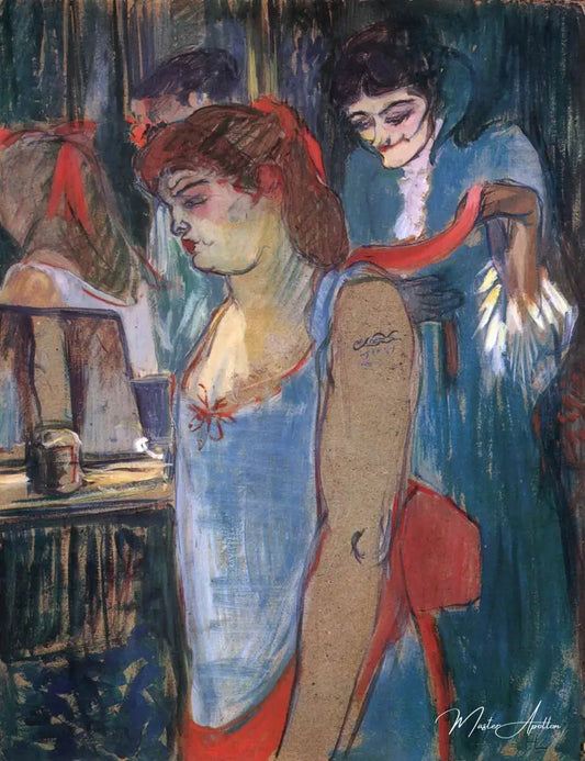 La femme tatouée ou les toilettes - Toulouse Lautrec - Reproductions de tableaux et peintures haut de gamme