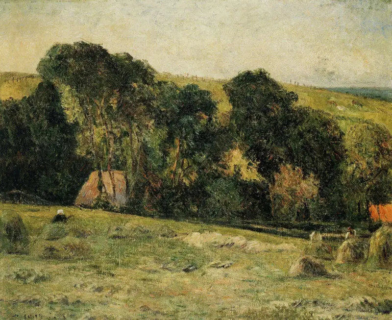 The Haymaking near Dieppe - Paul Gauguin