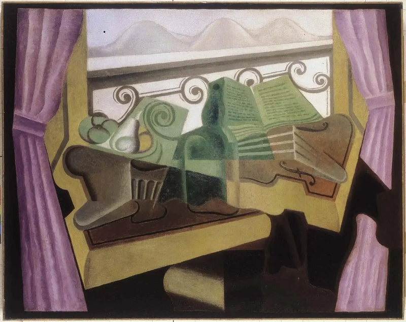 The Window with Hills - Juan Gris