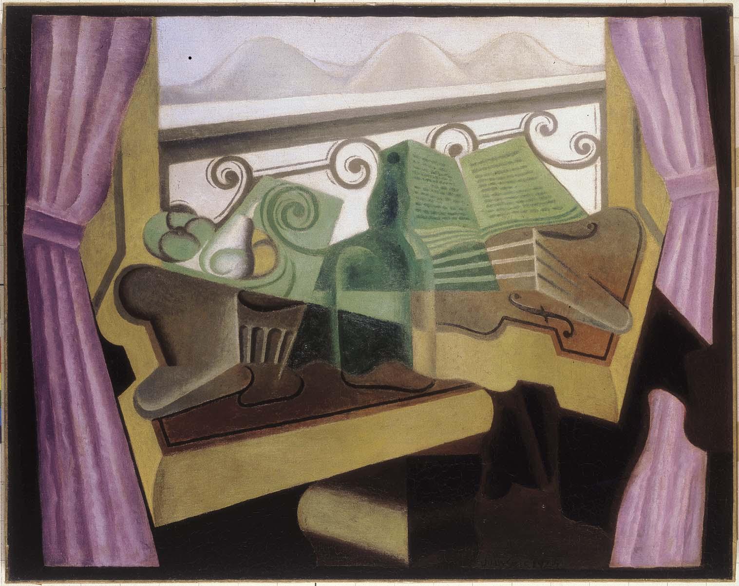 The Window with Hills - Juan Gris