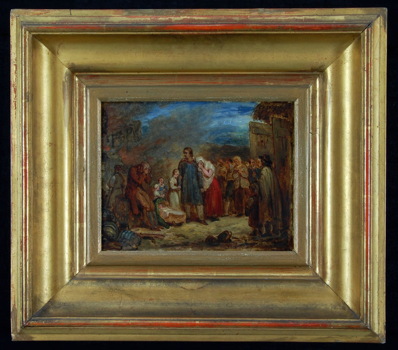 The Burned Farm - Ary Scheffer