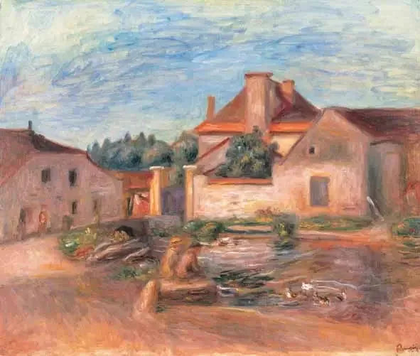 La Ferme d'Essoyes - Pierre-Auguste Renoir image 1 copie peinte à la main à l’huile