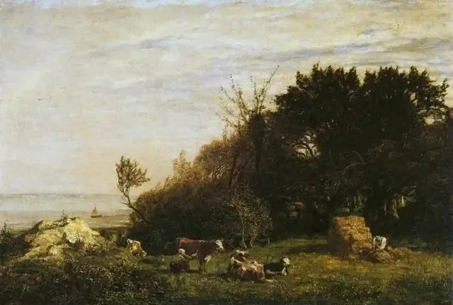 The Farm of Saint-Siméon, surroundings of Honfleur - Eugène Boudin