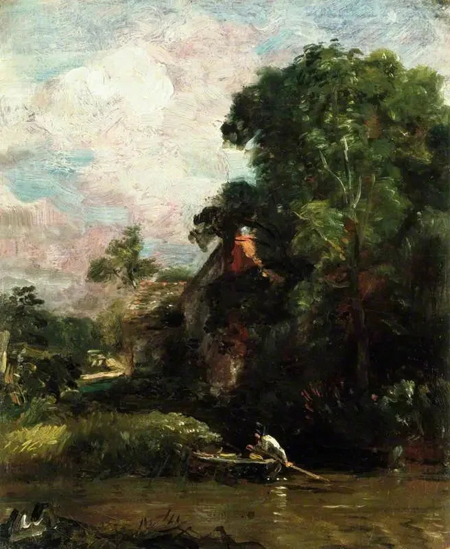 The Farm of the Valley (sketch) - John Constable
