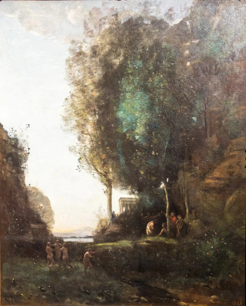Bacchus Festival (Evening) - Jean-Baptiste Camille Corot