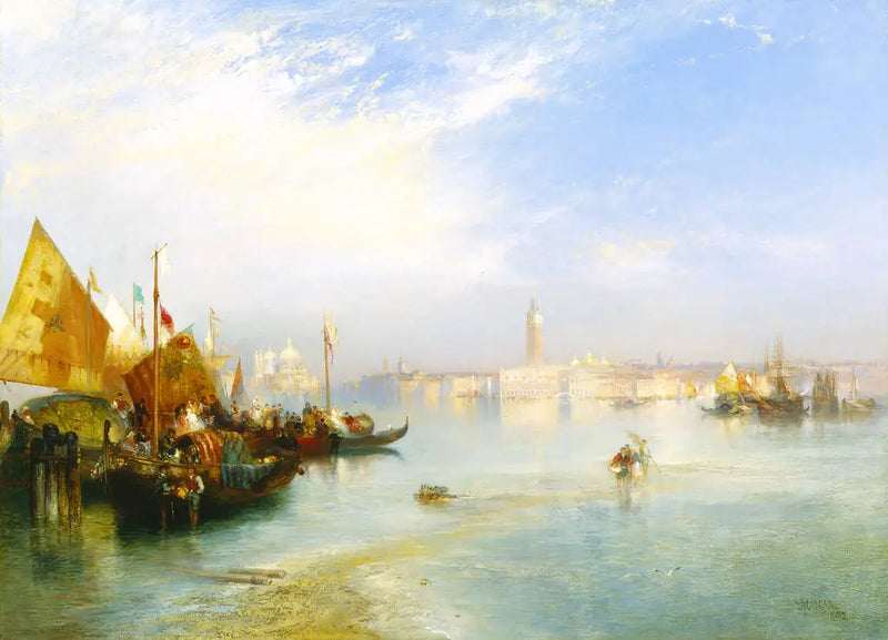 The Fisherman's Wedding Celebration - Thomas Moran