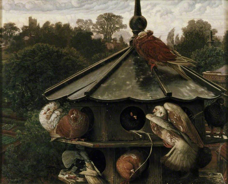 The Feast of Saint Swithin (The Pigeon House) - William Holman Hunt