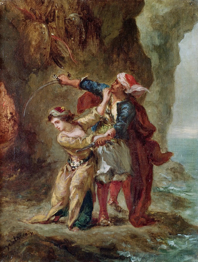 The Bride of Abydos - Eugène Delacroix