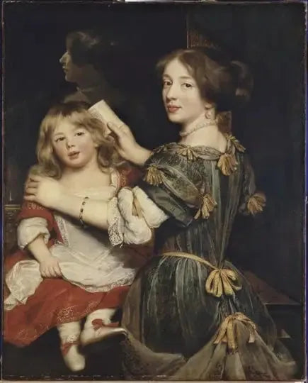 The eldest daughter of the artist coiffant son frère - Claude Lefèbvre