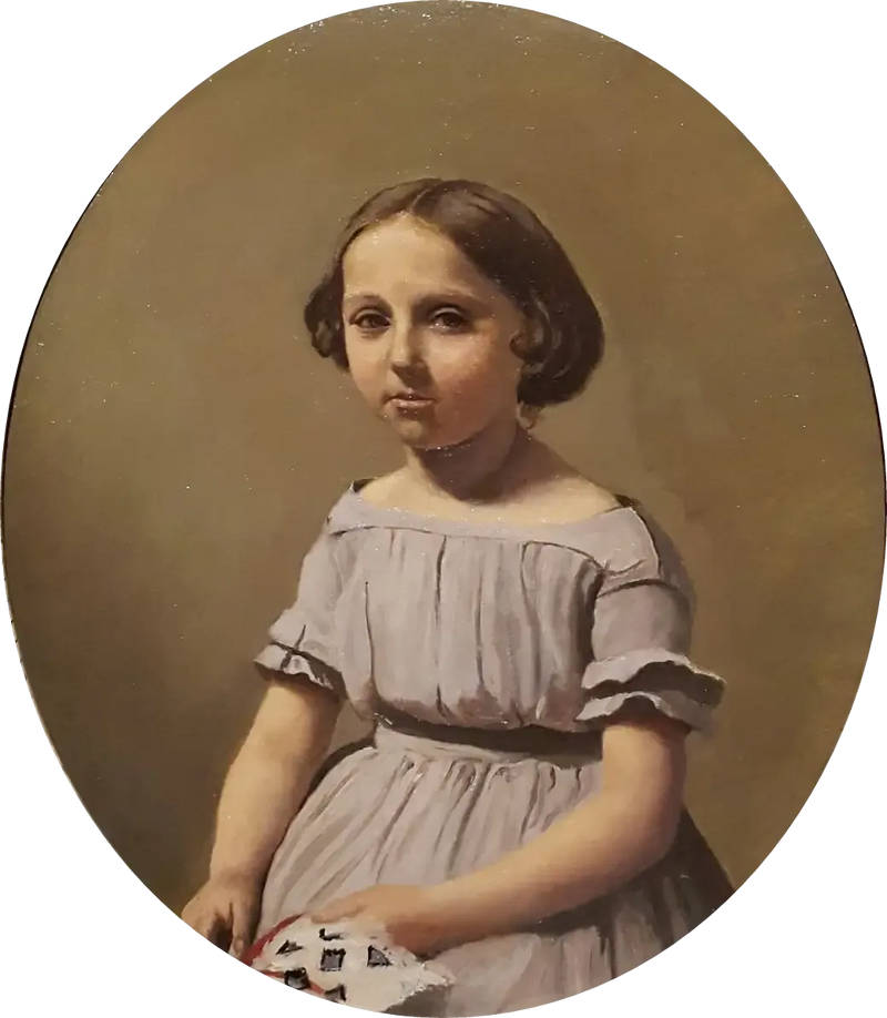 The Eldest Daughter of Mr. Edouard Delalain - Jean-Baptiste Camille Corot
