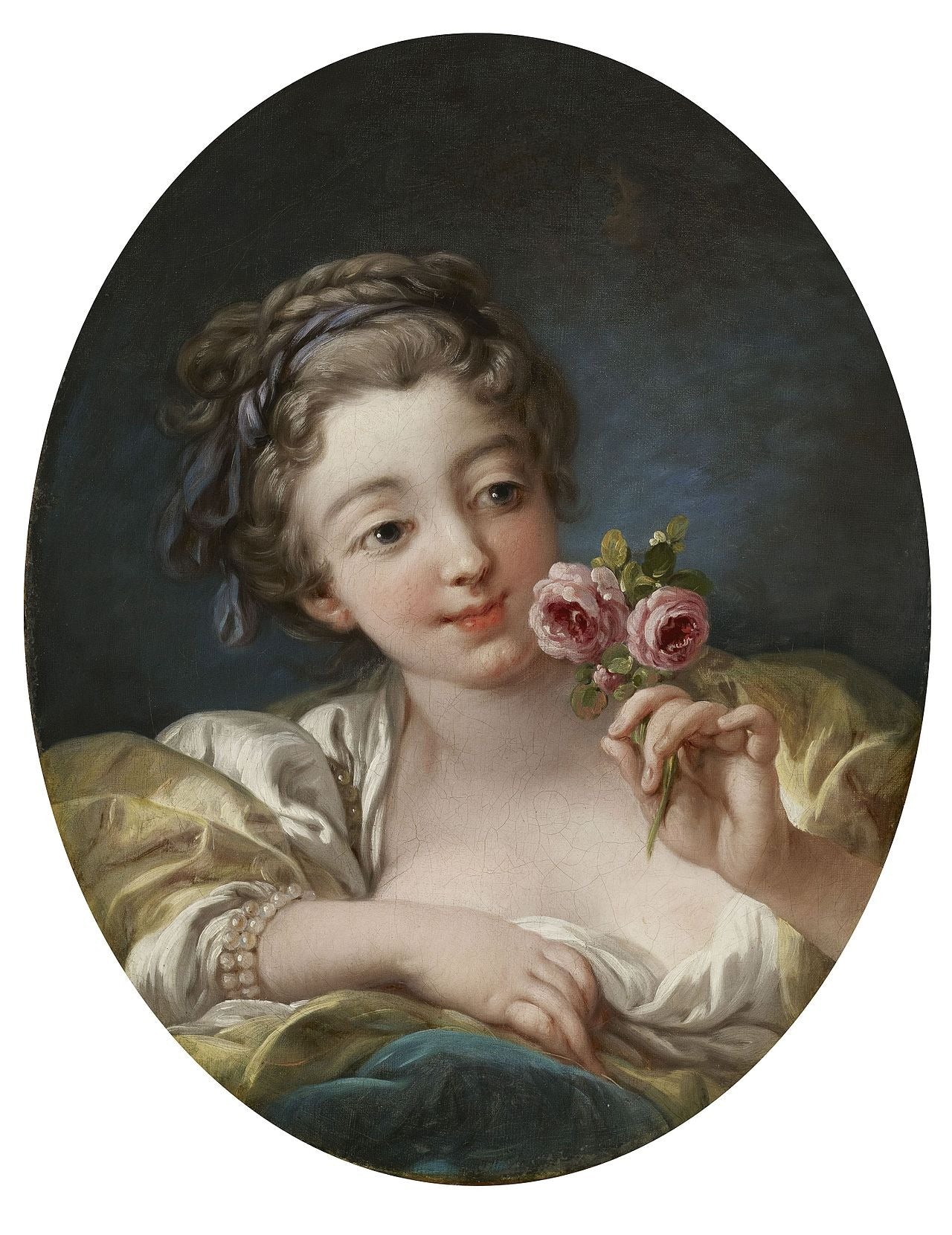 The Girl with Roses - François Boucher