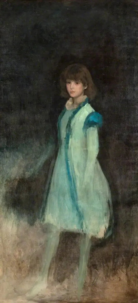 The Blue Girl: Connie Gilchrist - James Abbott McNeill Whistler