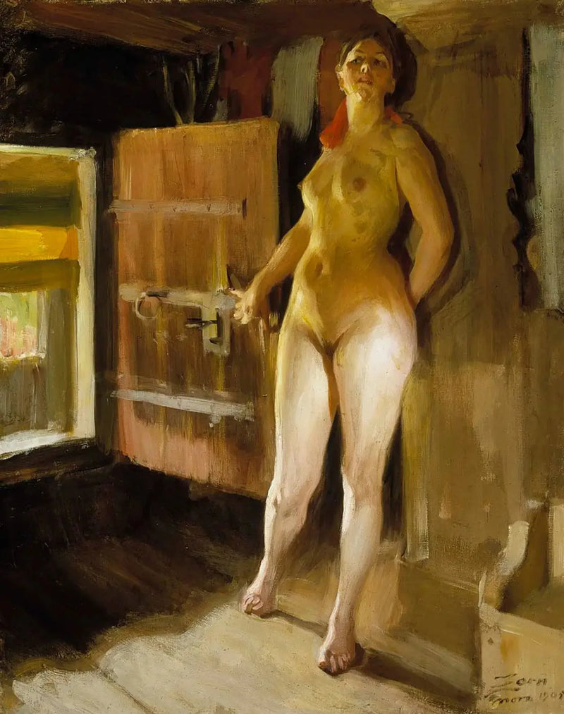 The Girl in the Sauna - Anders Zorn