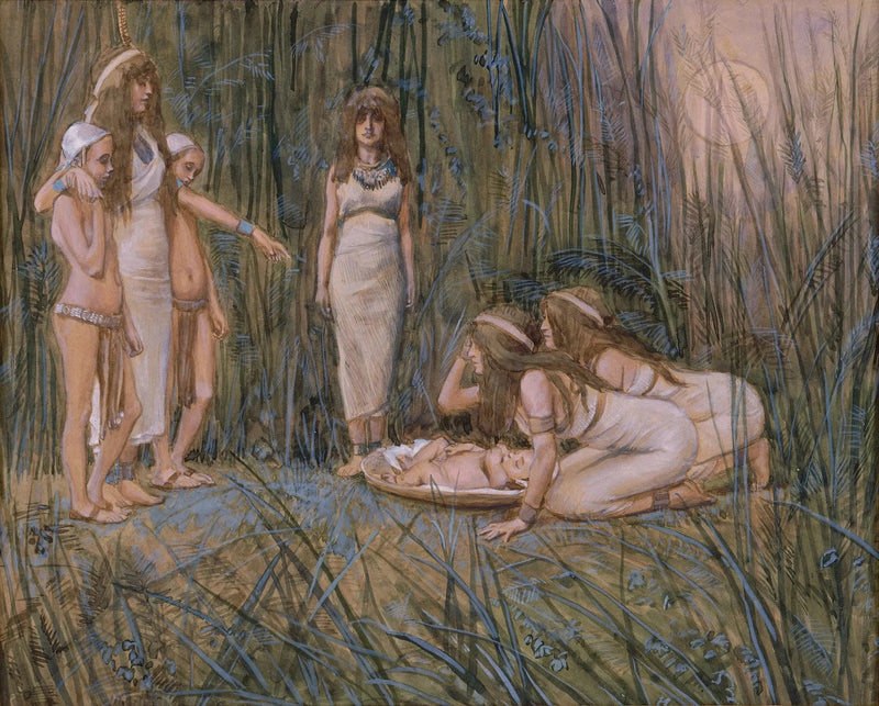 The Daughter of the Pharaoh Receives Moses' Mother - James Tissot