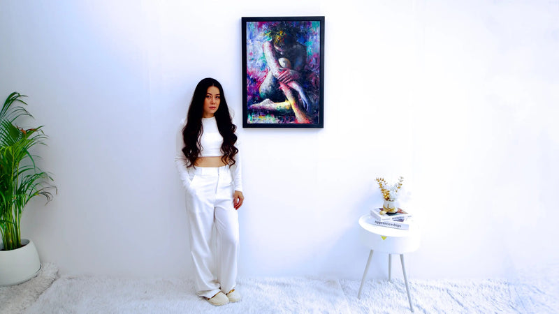 The Purple Girl | 50 x 70 cm