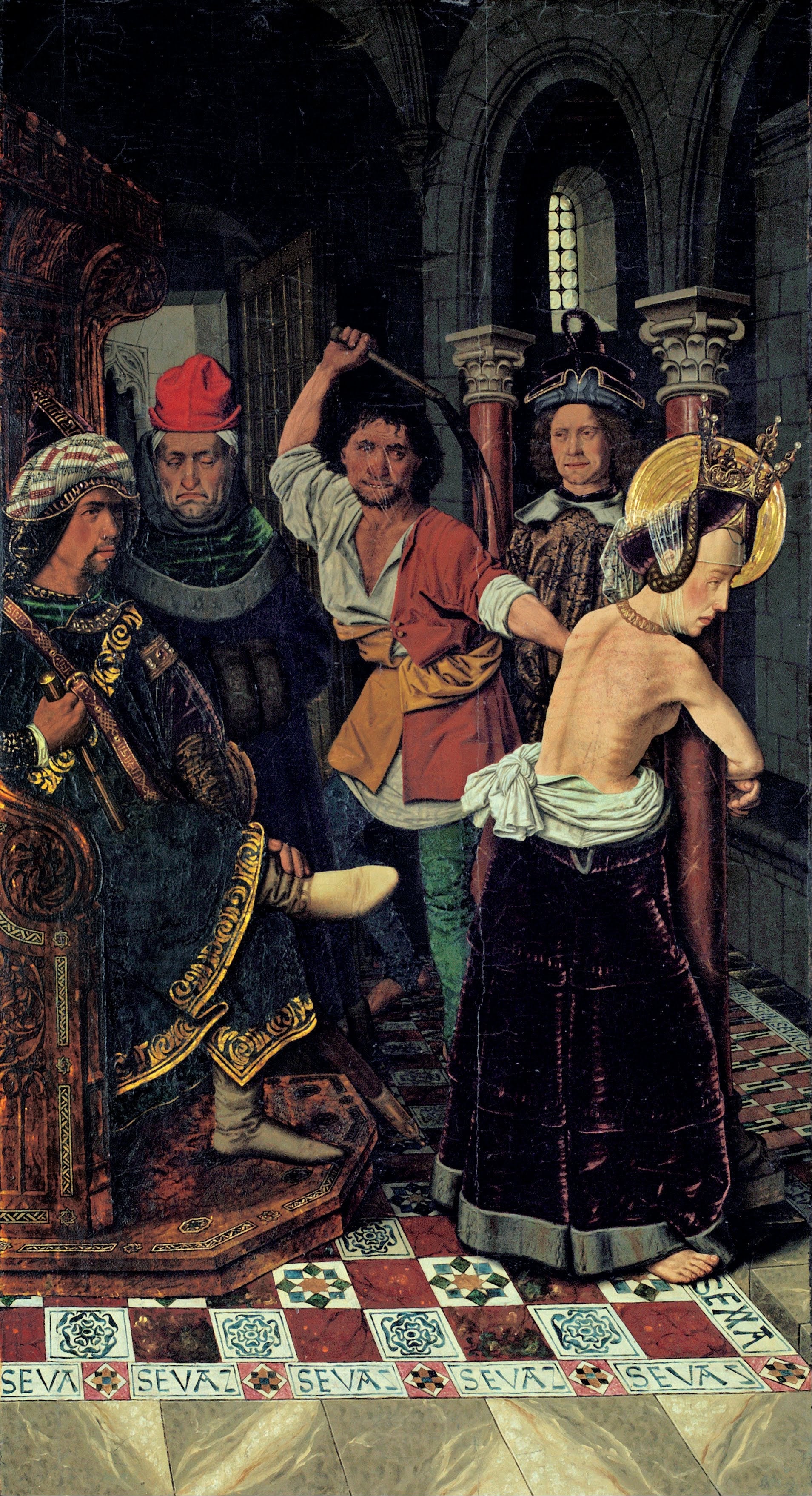 La flagellation de sainte Engracia - Bartolomé Bermejo - Alpha Reproduction