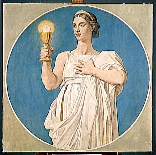 La Foi - Jean-Auguste-Dominique Ingres image 1 copie peinte à la main à l’huile