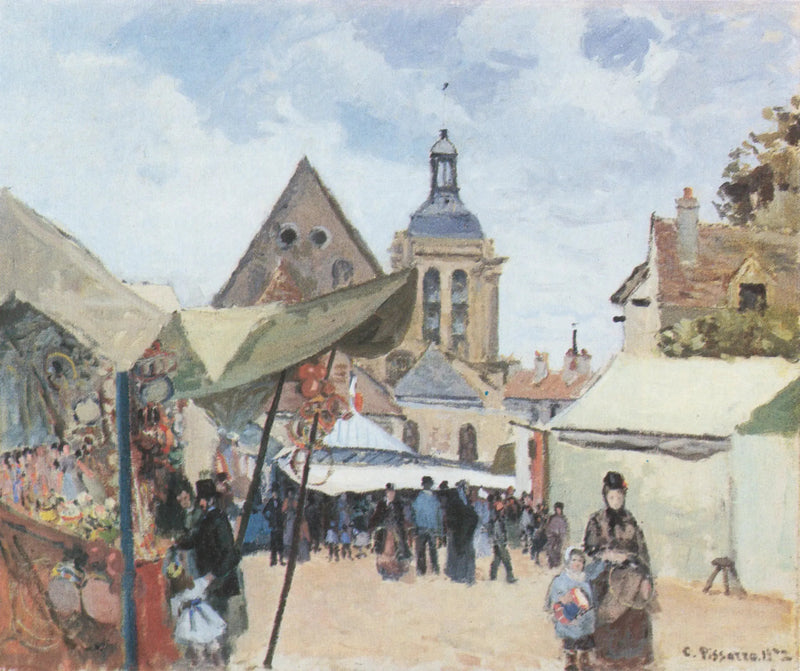 The September Fair, Pontoise - Camille Pissarro
